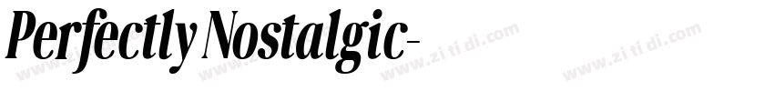 Perfectly Nostalgic字体转换